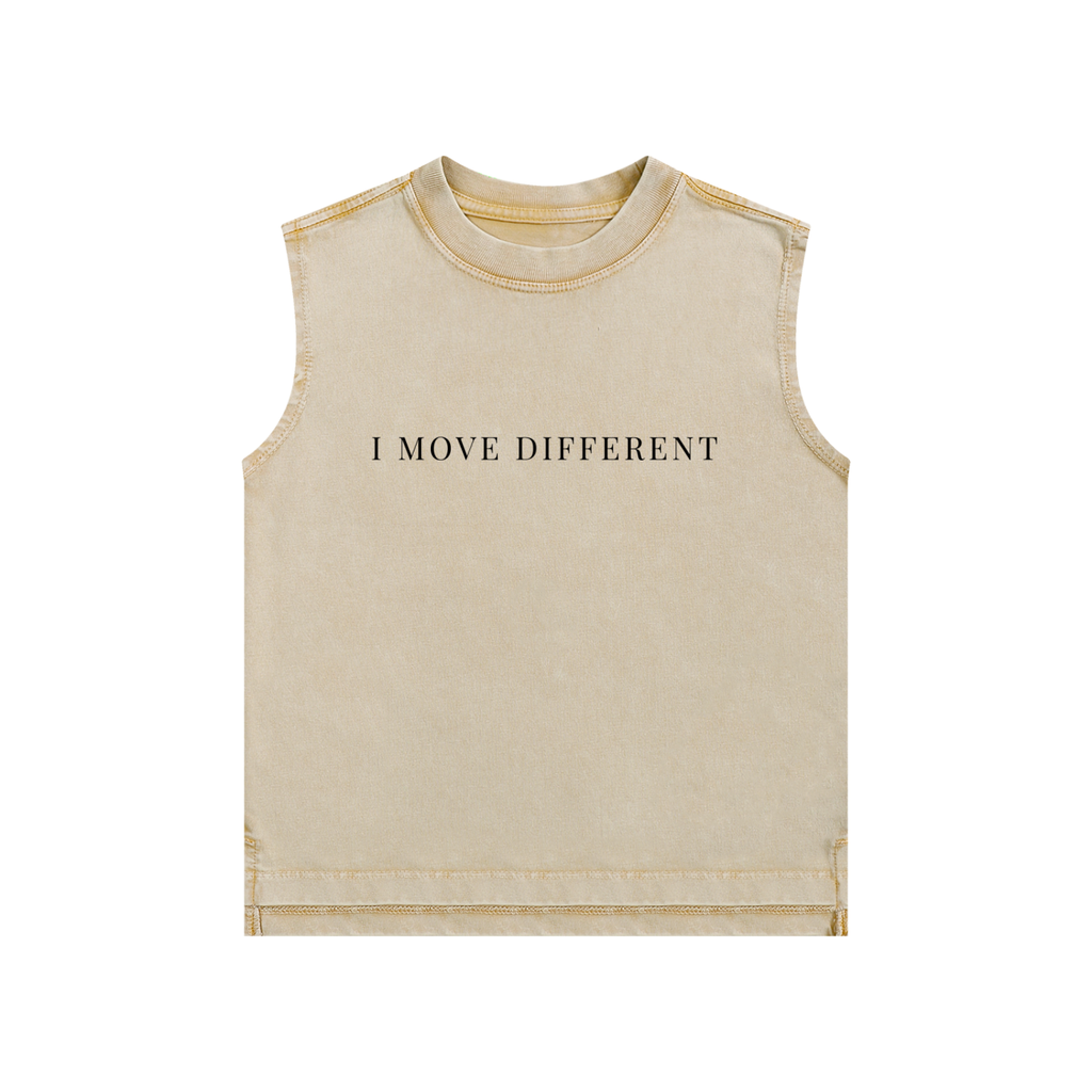 I Move Different Snow Washed Kids' Tank Top