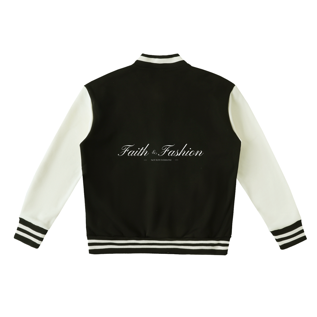 Two-Tone Fleeced Varsity Jacket