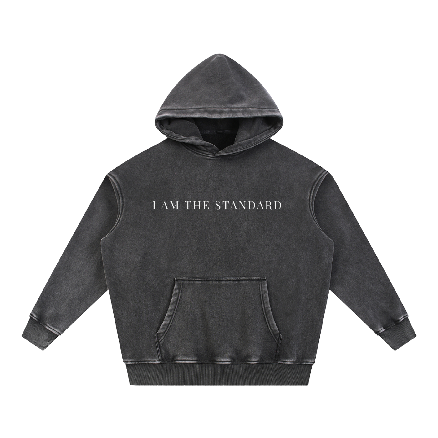 I'm The Standard Snow Wash Fleece Oversize Hoodie