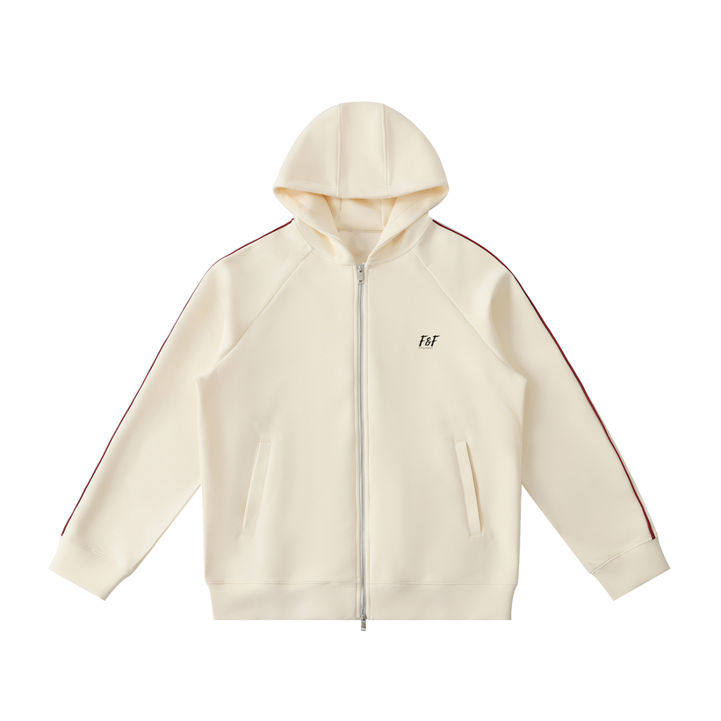 Heavyweight Raglan Sleeve Zip Hoodie