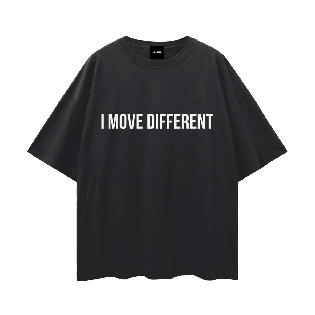 I Move Different Streetwear Loose Drop Shoulder T-Shirt