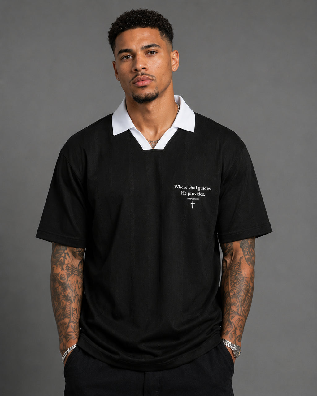 Unisex Polo Tee - Where God Guides