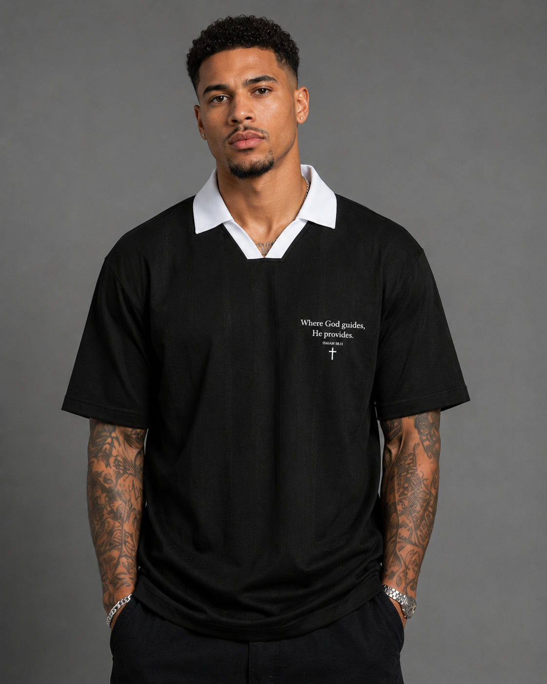 Unisex Polo Tee - Where God Guides