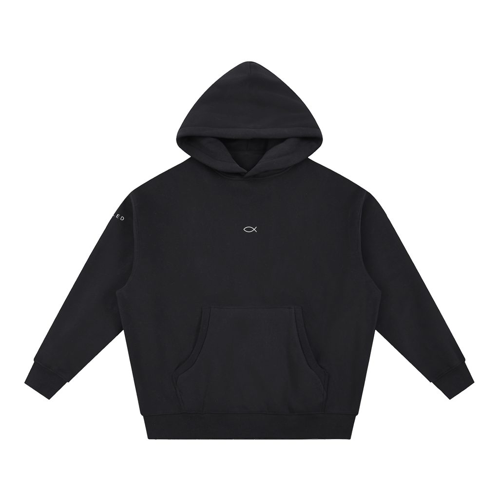 Essential Oversized Boxy Fit Fleece Hoodie