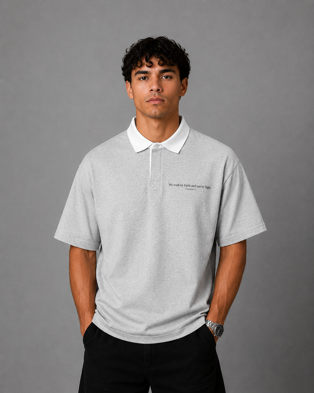 Faith Over Sight Polo Tee