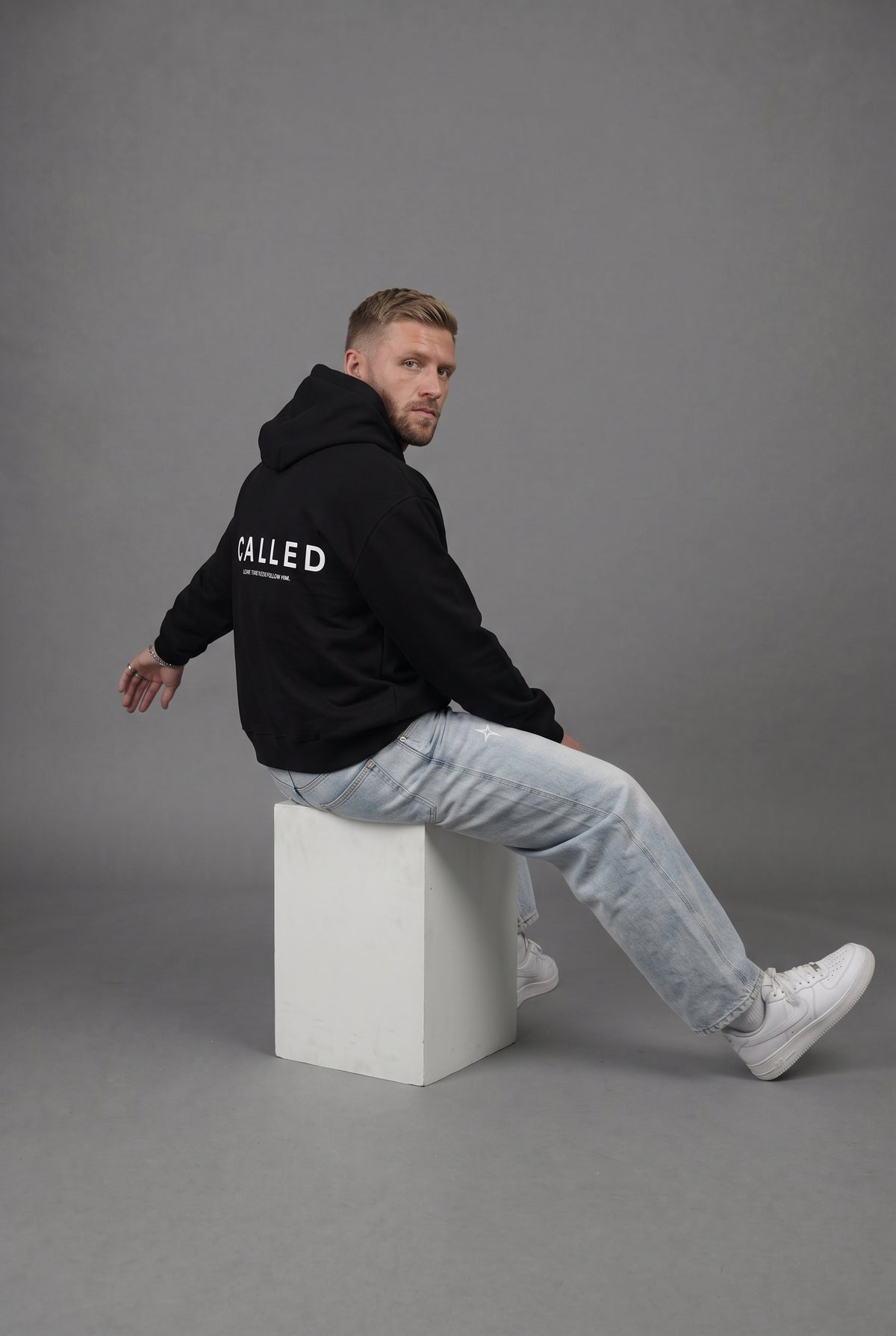 CALLED Fleeced Full-Zip Boxy Hoodie