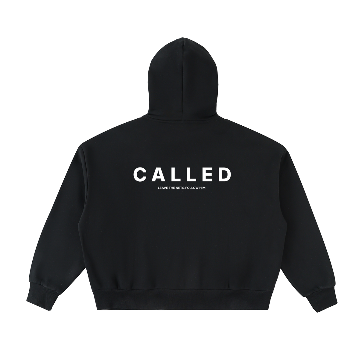 Fleeced Full-Zip Boxy Hoodie