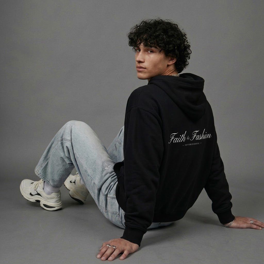 Heavyweight Raglan Sleeve Zip Hoodie