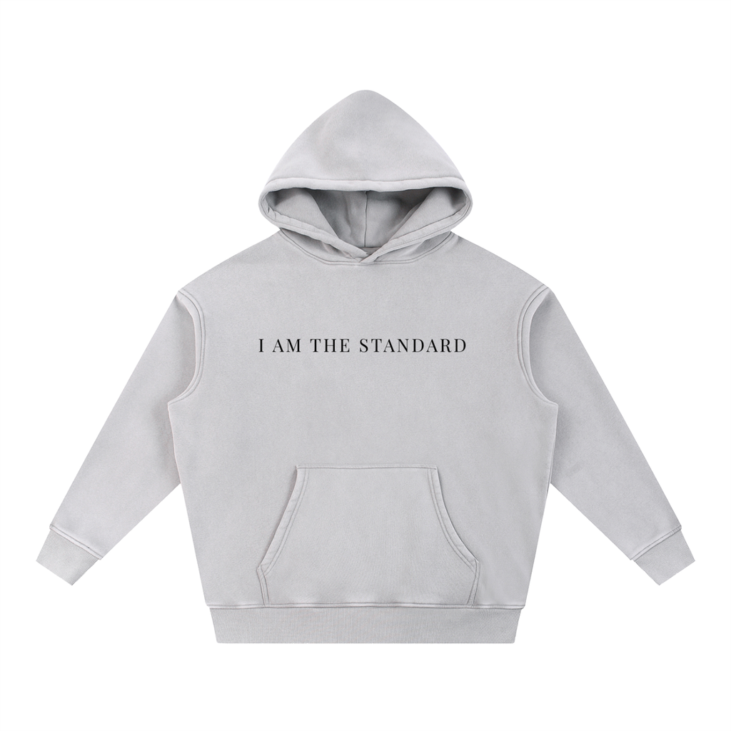 I'm The Standard Snow Wash Fleece Oversize Hoodie