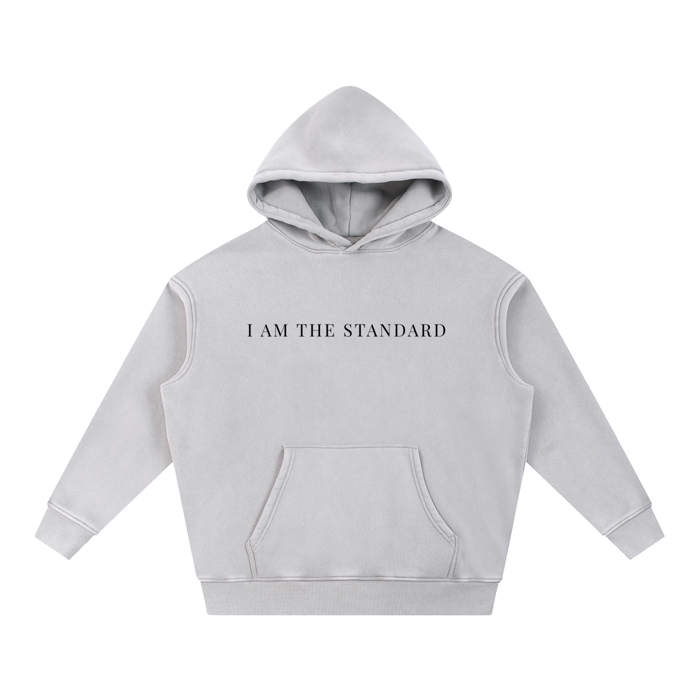 I'm The Standard Snow Wash Fleece Oversize Hoodie