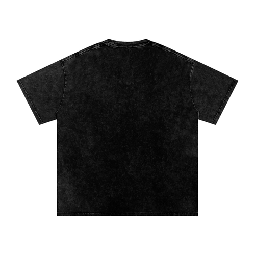 Dominate Or Maintain Snow Washed Oversized Cotton T-Shirt